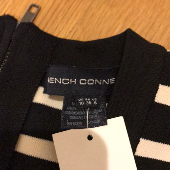 French Connection Form Fitting Striped Dress - Picture 4 of 5